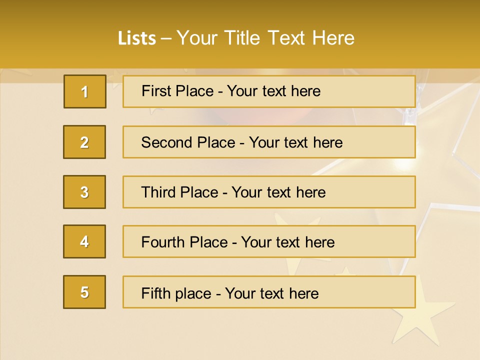 Background Lights Holiday PowerPoint Template