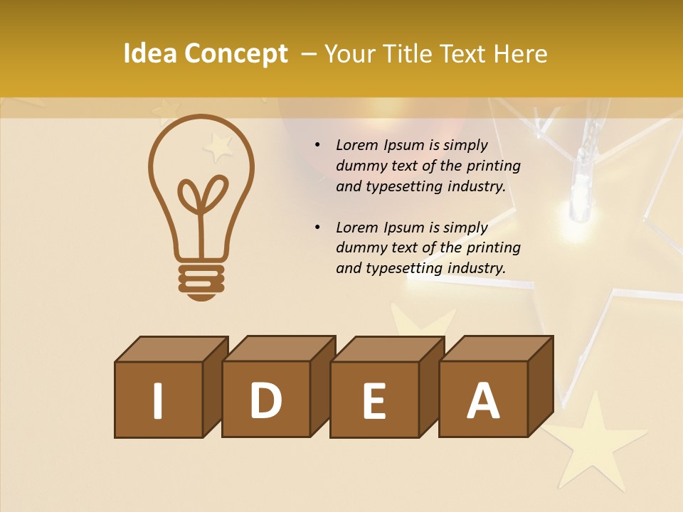 Background Lights Holiday PowerPoint Template