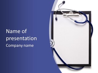 Clinic Empty Writing PowerPoint Template