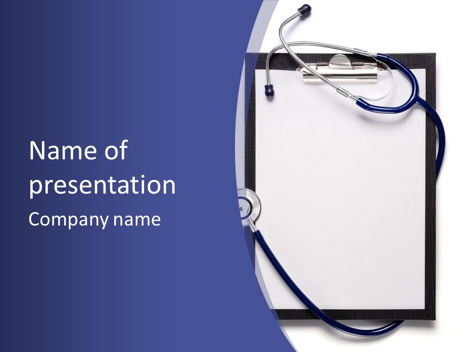 Clinic Empty Writing PowerPoint Template