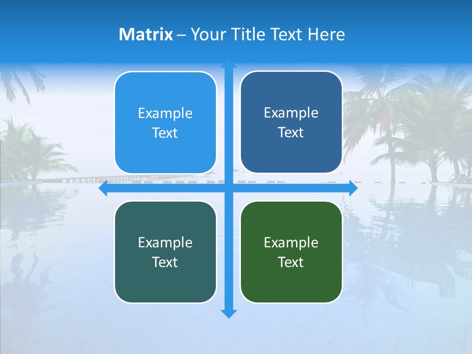 Tree Aqua Coconut PowerPoint Template