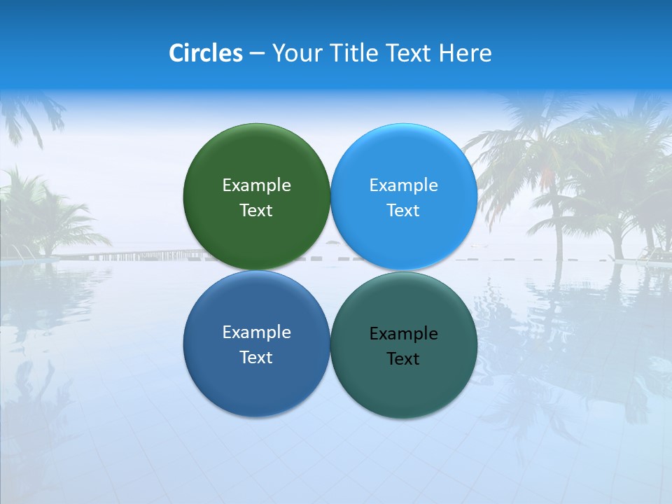 Tree Aqua Coconut PowerPoint Template