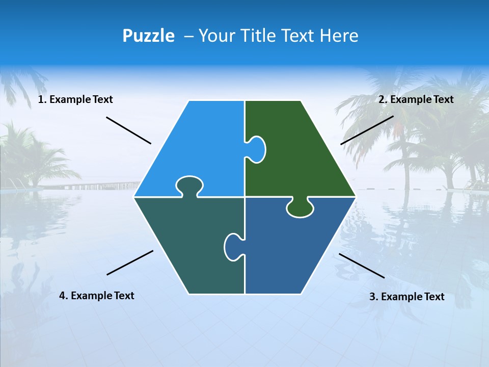 Tree Aqua Coconut PowerPoint Template