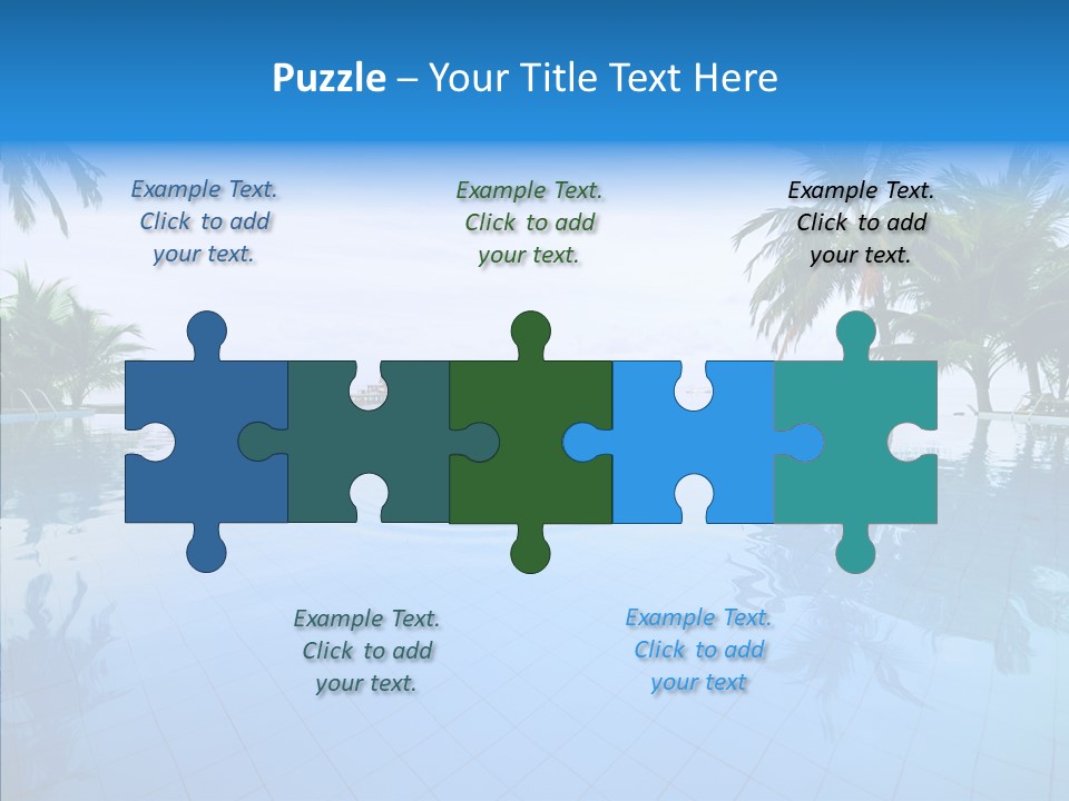 Tree Aqua Coconut PowerPoint Template