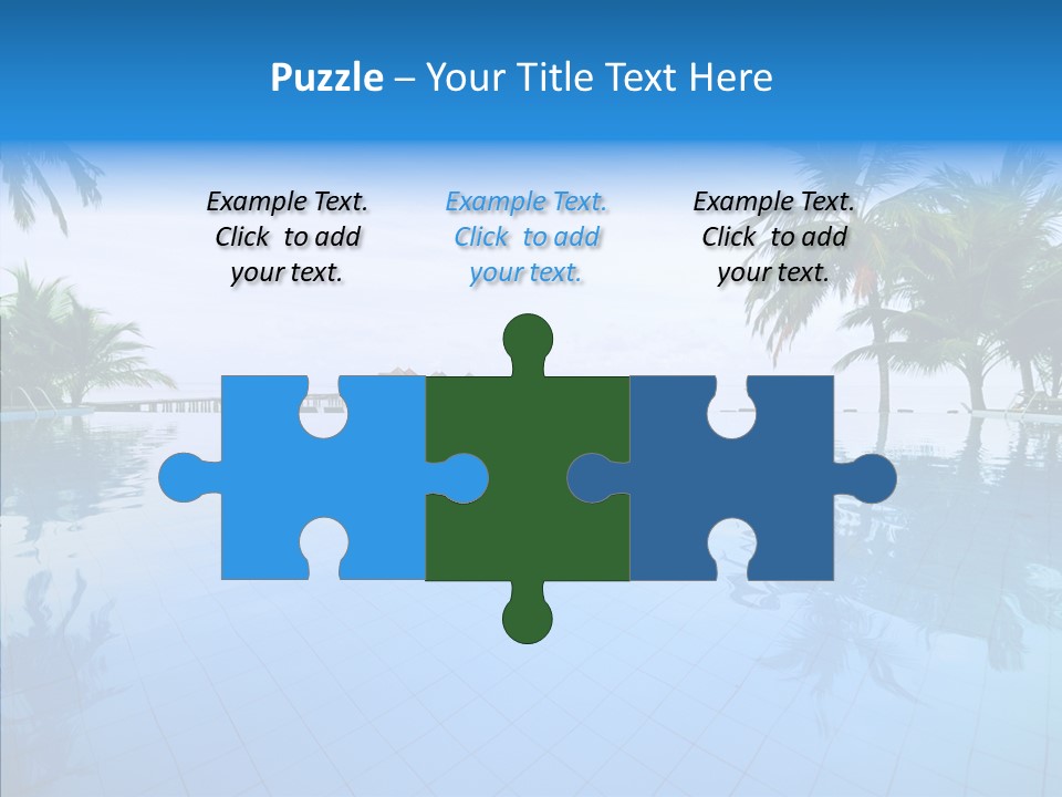 Tree Aqua Coconut PowerPoint Template