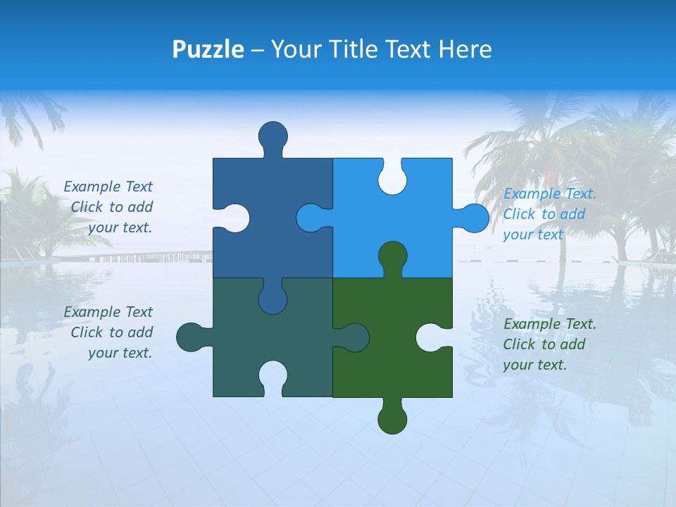 Tree Aqua Coconut PowerPoint Template