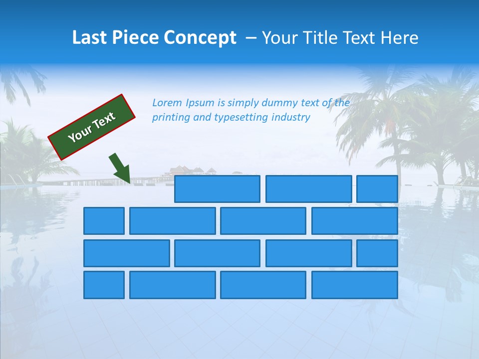 Tree Aqua Coconut PowerPoint Template