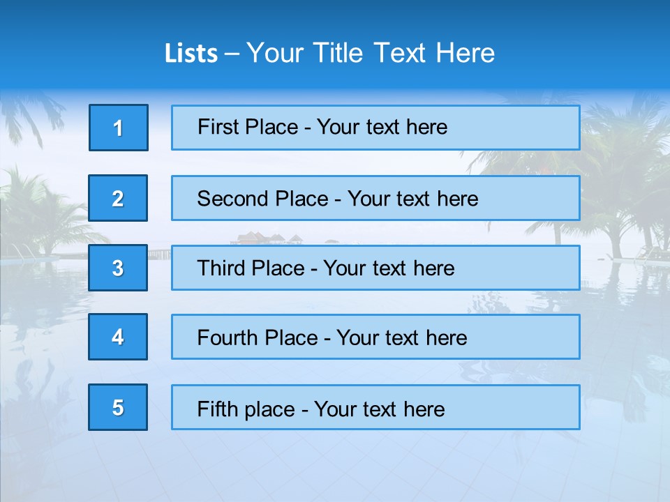 Tree Aqua Coconut PowerPoint Template