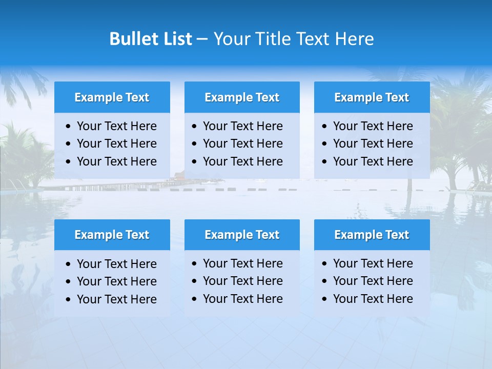 Tree Aqua Coconut PowerPoint Template