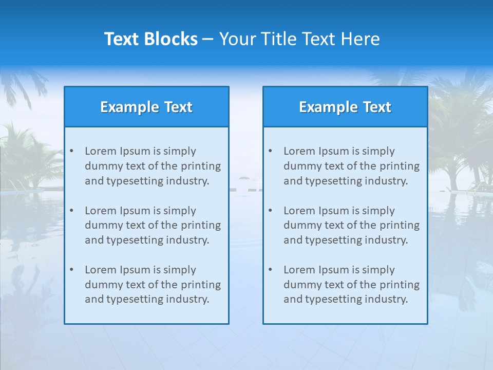 Tree Aqua Coconut PowerPoint Template