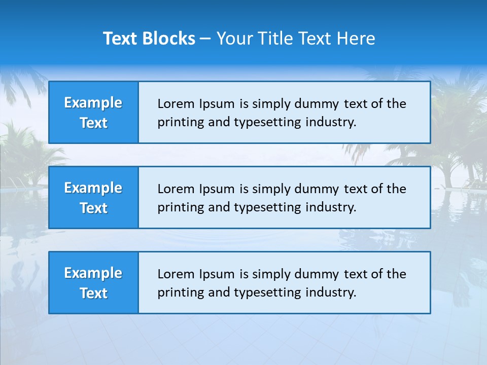 Tree Aqua Coconut PowerPoint Template