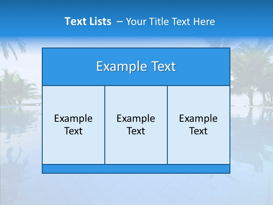Tree Aqua Coconut PowerPoint Template