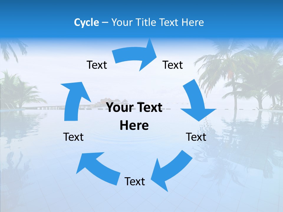 Tree Aqua Coconut PowerPoint Template