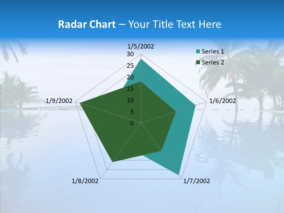 Tree Aqua Coconut PowerPoint Template