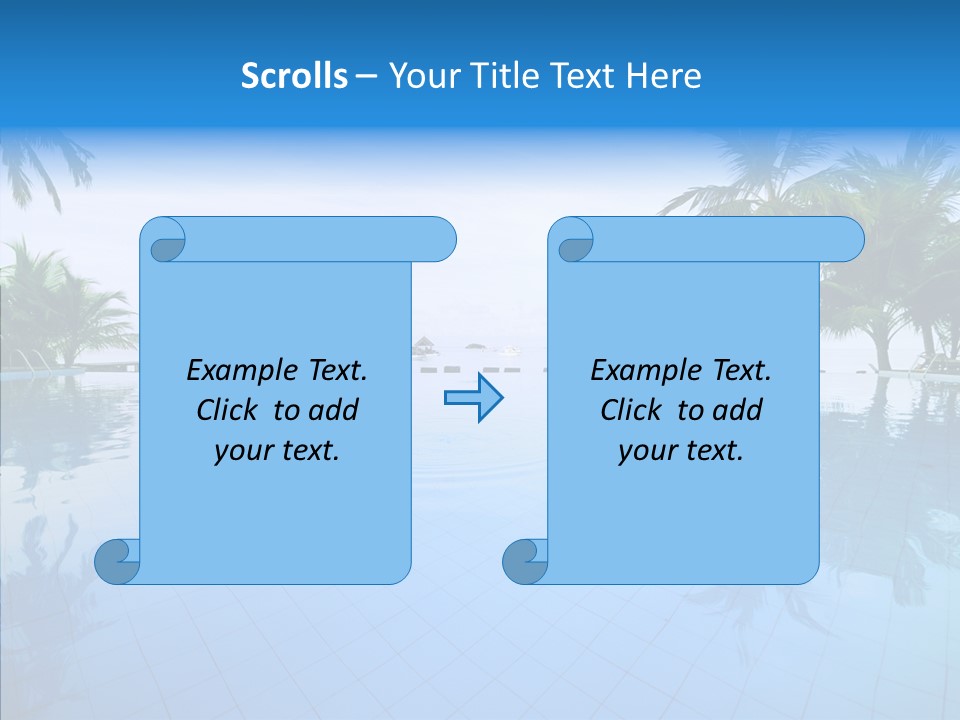 Tree Aqua Coconut PowerPoint Template