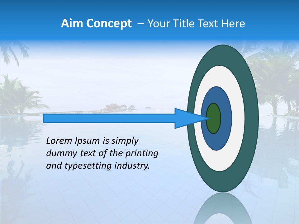 Tree Aqua Coconut PowerPoint Template