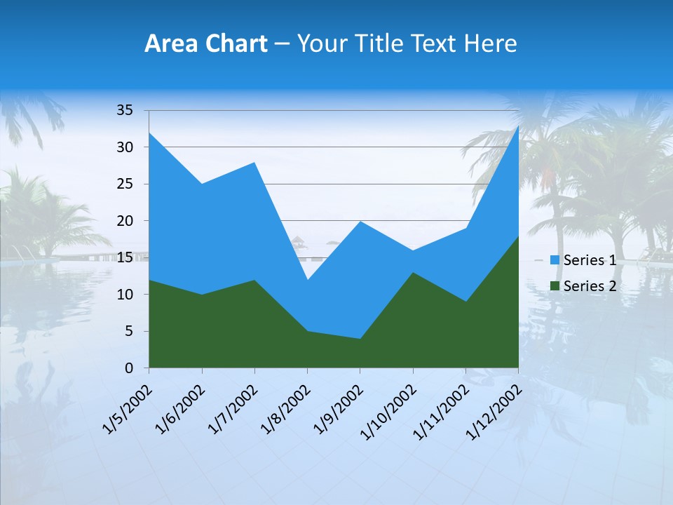 Tree Aqua Coconut PowerPoint Template