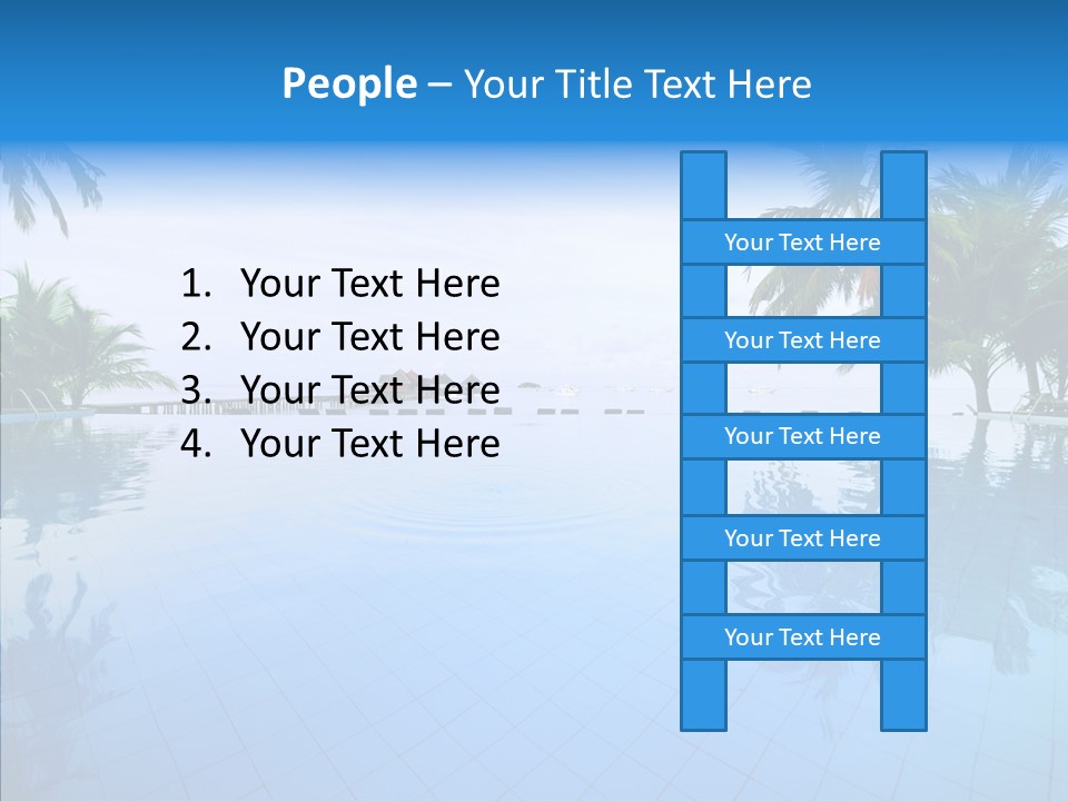 Tree Aqua Coconut PowerPoint Template