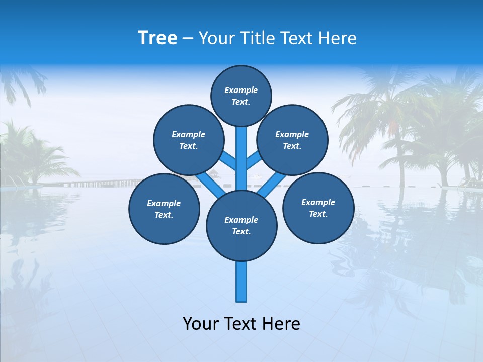 Tree Aqua Coconut PowerPoint Template