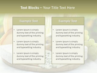 Traditional Swiss Brie PowerPoint Template