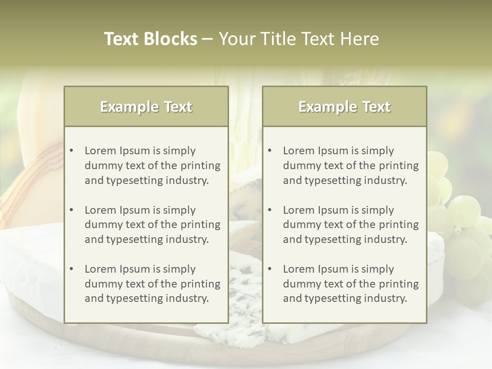 Traditional Swiss Brie PowerPoint Template