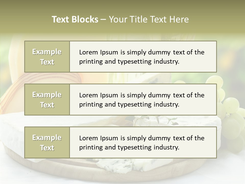Traditional Swiss Brie PowerPoint Template