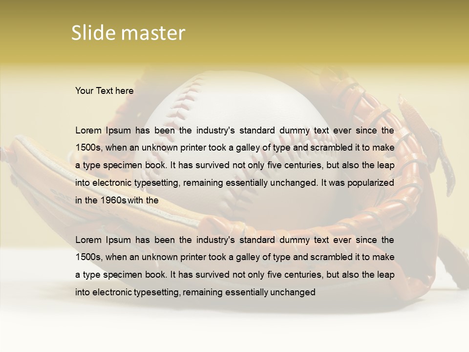 Stitch Summer Mitt PowerPoint Template