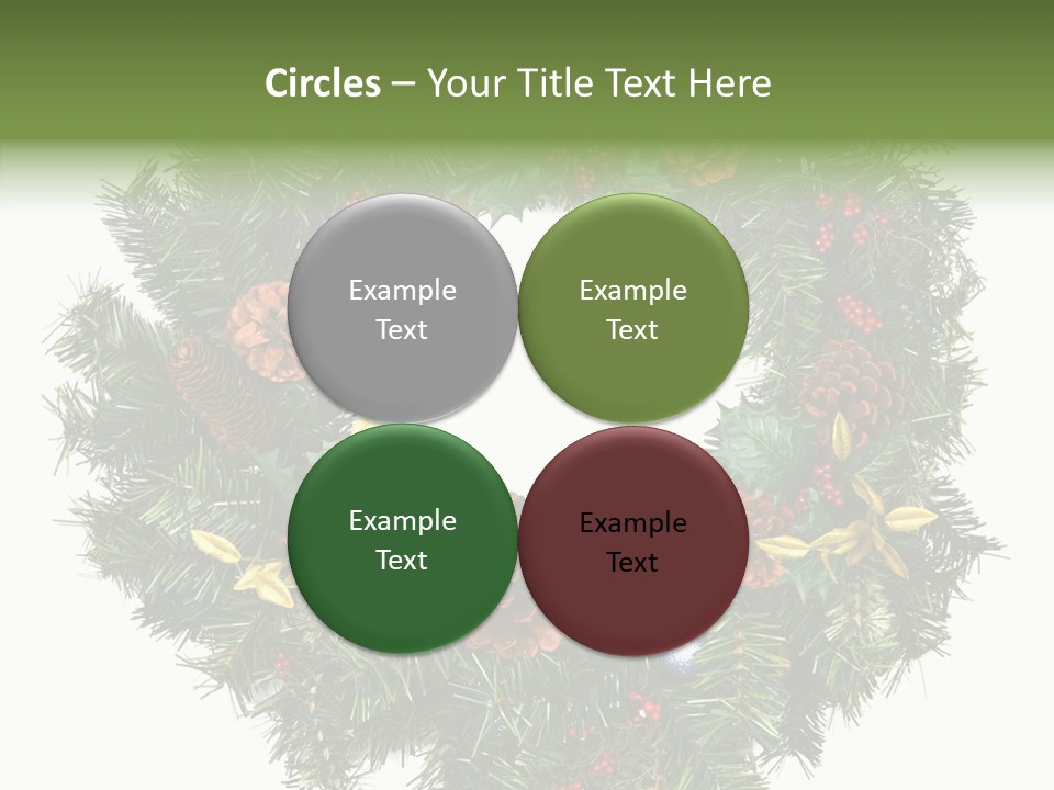 Christmas Evergreen Natural PowerPoint Template