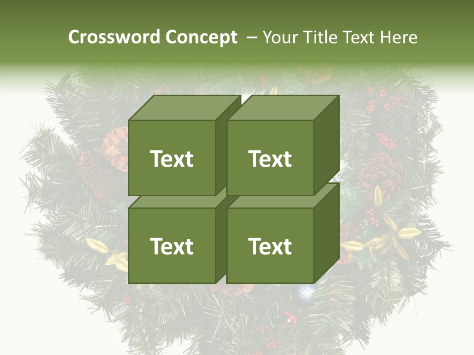 Christmas Evergreen Natural PowerPoint Template