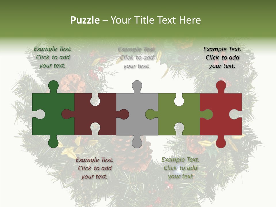 Christmas Evergreen Natural PowerPoint Template