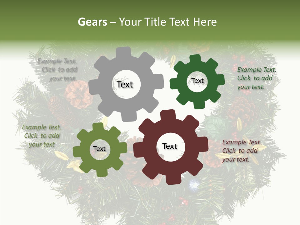 Christmas Evergreen Natural PowerPoint Template