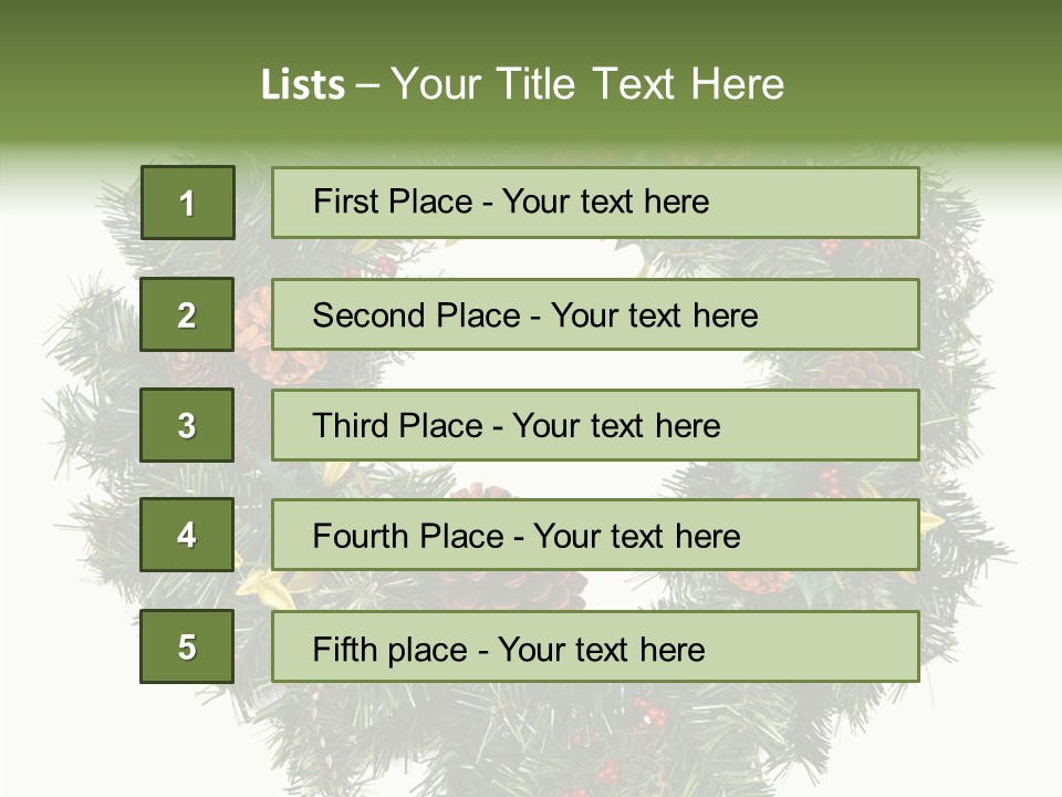 Christmas Evergreen Natural PowerPoint Template