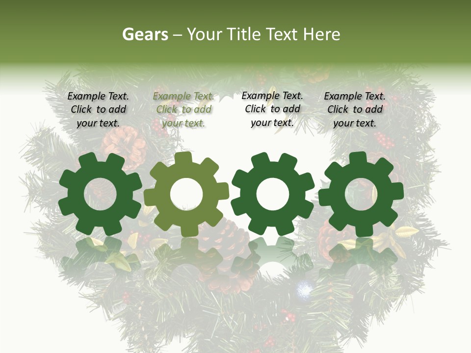 Christmas Evergreen Natural PowerPoint Template