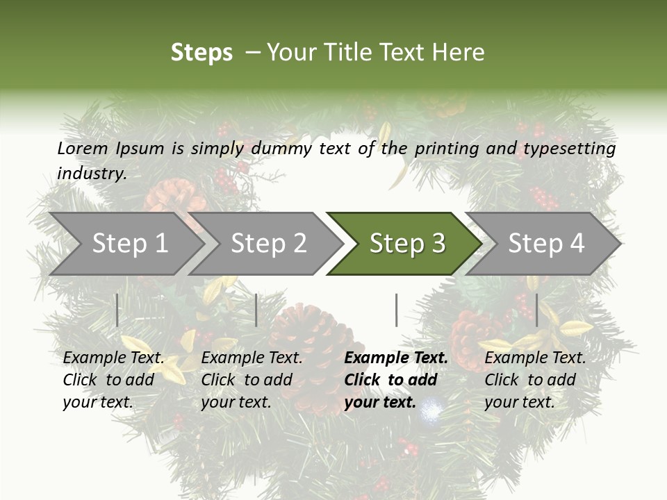 Christmas Evergreen Natural PowerPoint Template