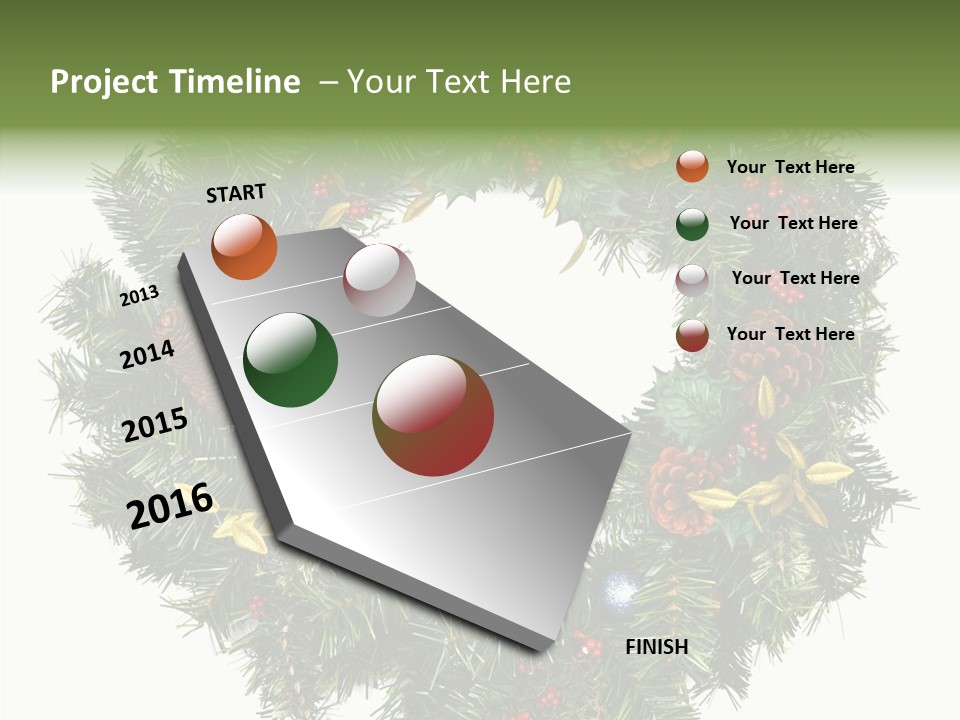 Christmas Evergreen Natural PowerPoint Template