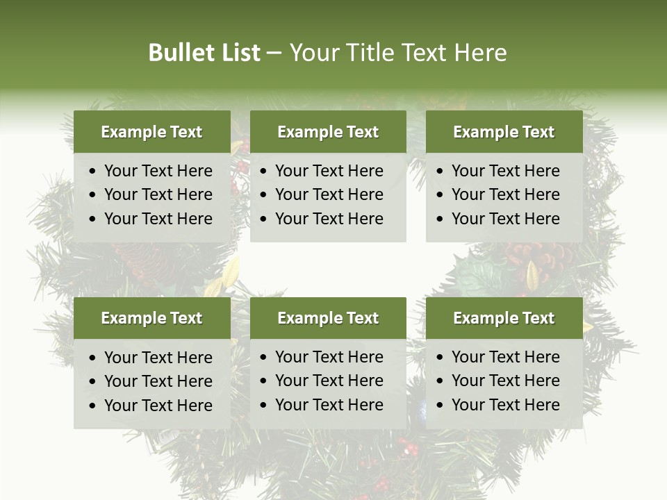 Christmas Evergreen Natural PowerPoint Template