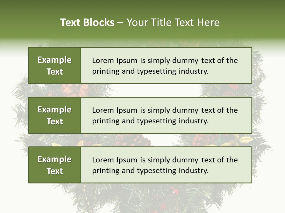 Christmas Evergreen Natural PowerPoint Template