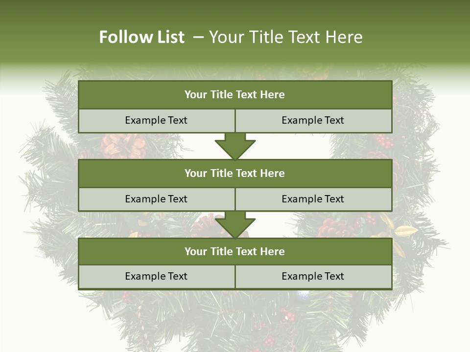 Christmas Evergreen Natural PowerPoint Template