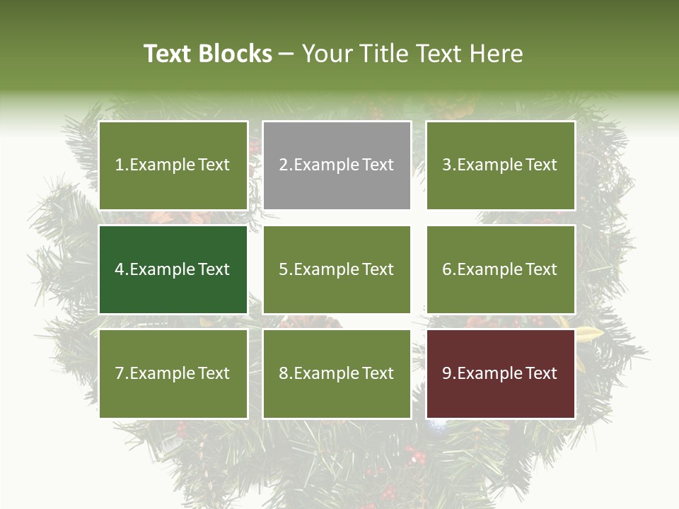 Christmas Evergreen Natural PowerPoint Template