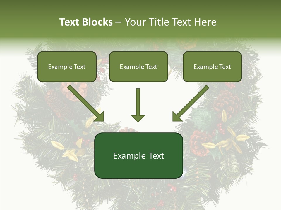 Christmas Evergreen Natural PowerPoint Template
