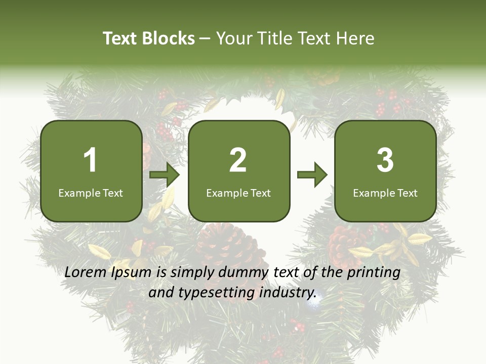 Christmas Evergreen Natural PowerPoint Template