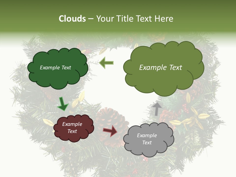 Christmas Evergreen Natural PowerPoint Template