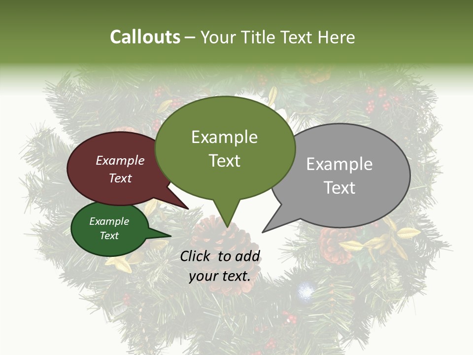 Christmas Evergreen Natural PowerPoint Template