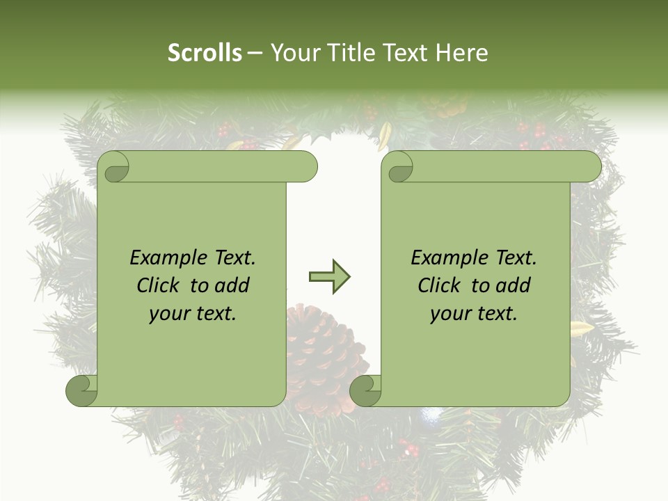 Christmas Evergreen Natural PowerPoint Template