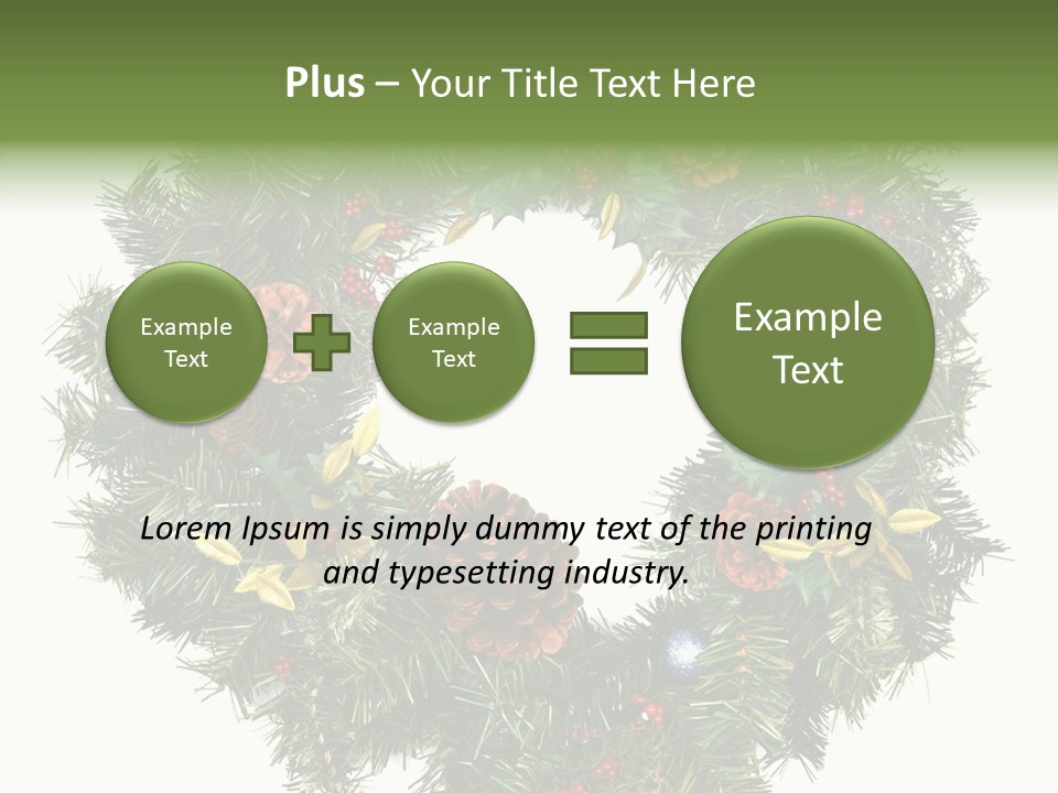 Christmas Evergreen Natural PowerPoint Template