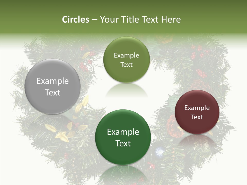 Christmas Evergreen Natural PowerPoint Template