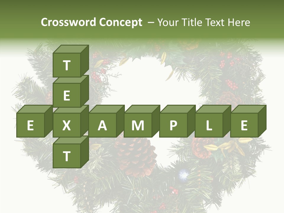 Christmas Evergreen Natural PowerPoint Template