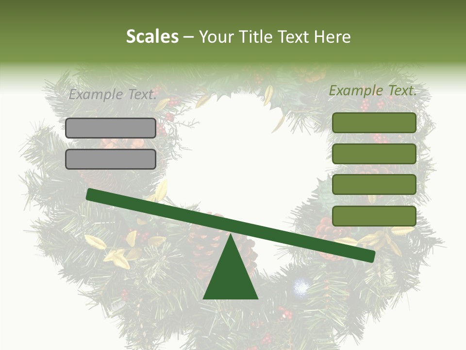 Christmas Evergreen Natural PowerPoint Template