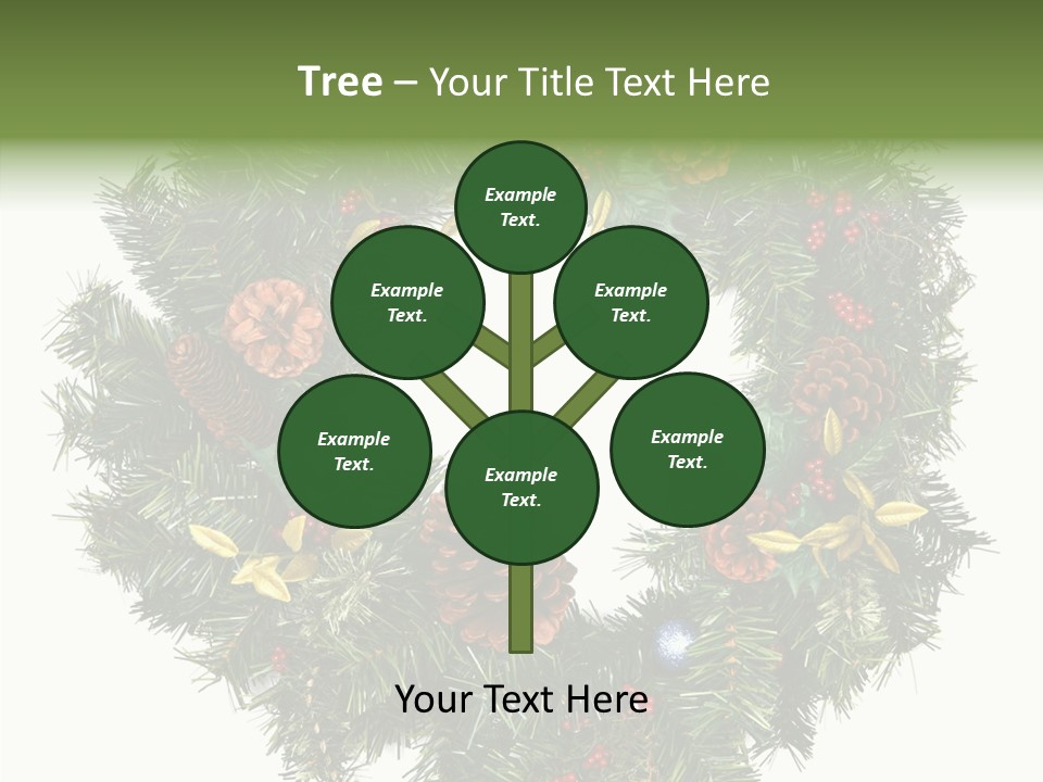 Christmas Evergreen Natural PowerPoint Template