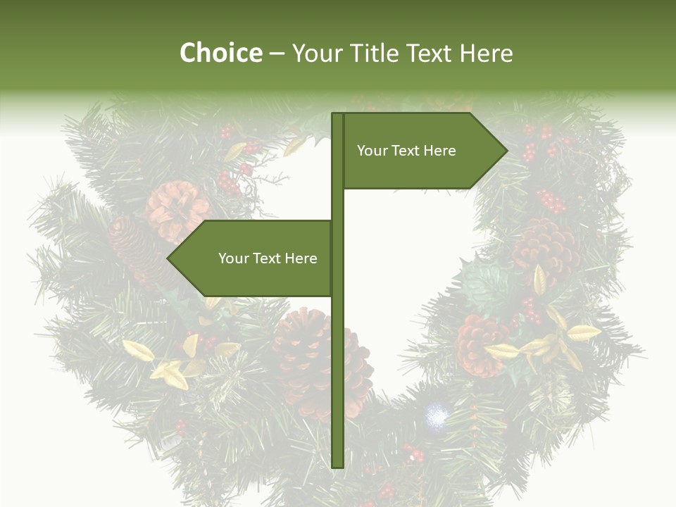 Christmas Evergreen Natural PowerPoint Template